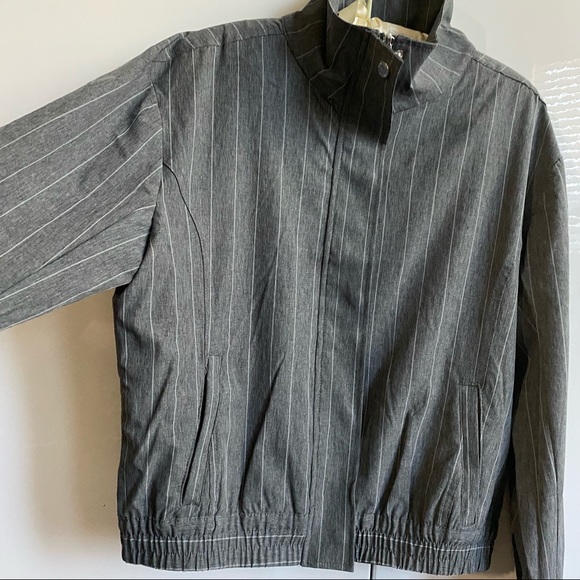 ✨NWT Portrait Collar Long Sleeve Covered Snap Zipper Front Jacket M - Picture 5 of 8